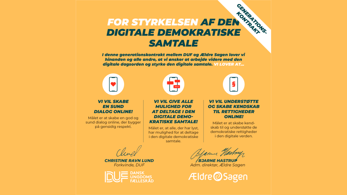 DUF og Ældre Sagen vil styrke den digitale samtale