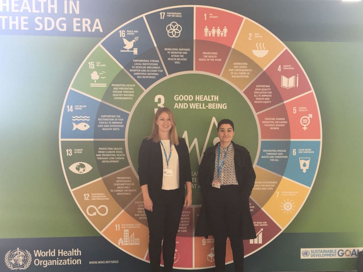 DUFs ungdomsdelegater til WHOs generalforsamling