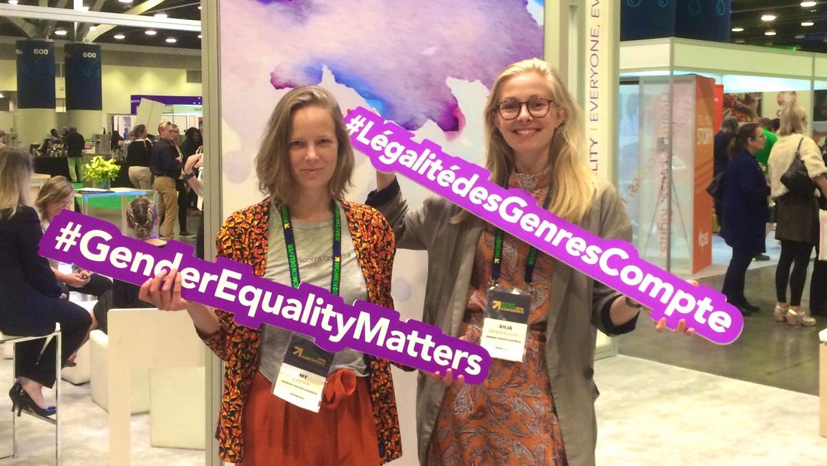 Danske ungdomsdelegater til verdens største ligestillingskonference