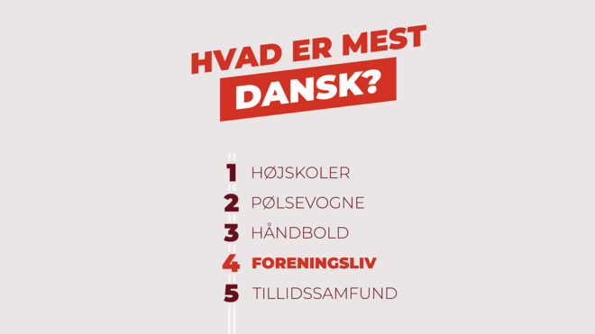 Foreningsliv når top 5 i afstemningen om dansk kulturarv Foreningsliv når top 5 i afstemningen om dansk kulturarv