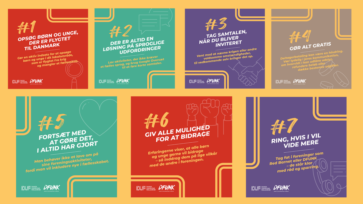 7 råd til hvordan du byder børn og unge, som er flygtet fra krig, velkommen i din lokale forening