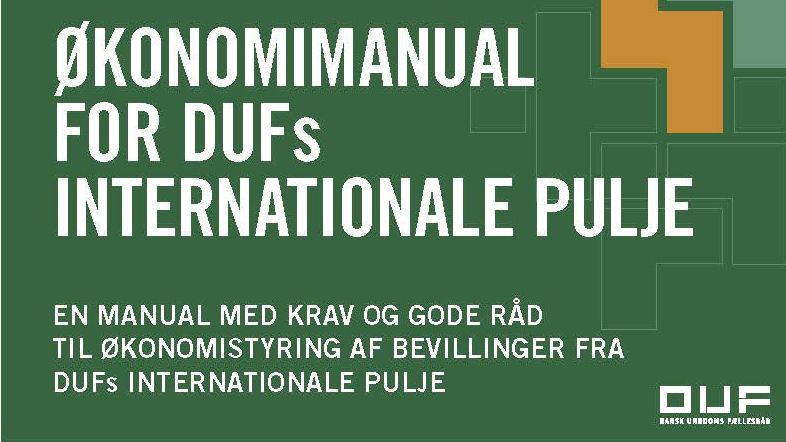 Økonomimanual for DUFs internationale pulje