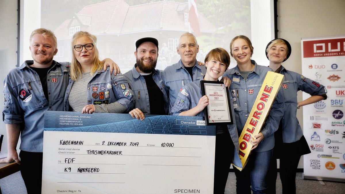 Engagerede FDF’ere på Nørrebro vinder prisen som Årets Ungdomsforening 2017