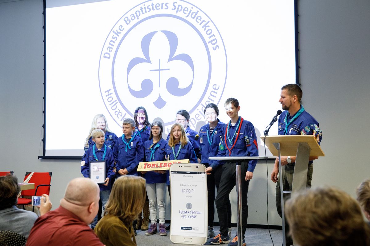 Baptistspejderne fra Holbæk og Regstrup kåret til Årets Ungdomsforening 2018